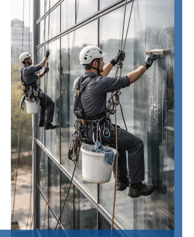 Мойка сплошного остекления в Бердске, заказать от 312 р.| ВЫСОТНИК-Брд