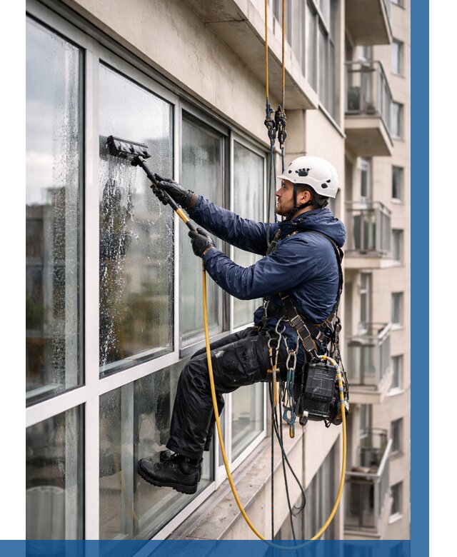 Мойка балконного остекления в Бердске от 3644 р. | ВЫСОТНИК-Брд