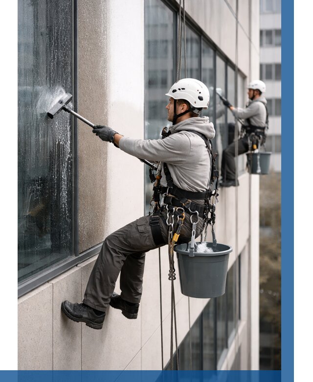 Мойка фасадов зданий в Бердске под ключ от 364 р. | ВЫСОТНИК-Брд