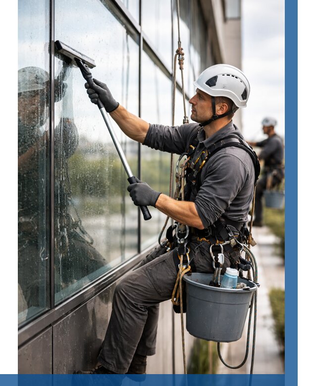 Мойка стеклянных фасадов в Бердске от 208 р. | ВЫСОТНИК-Брд