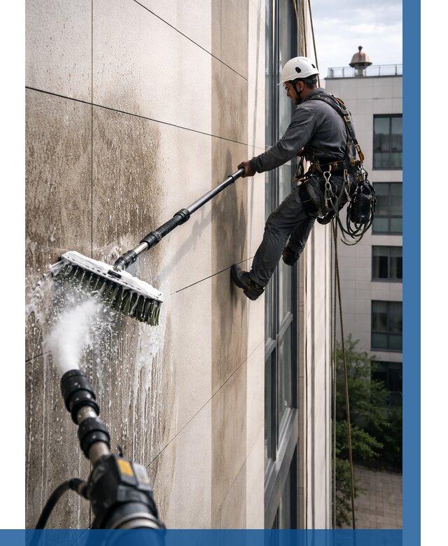 Мойка фасада из керамогранита в Бердске от 312 р. | ВЫСОТНИК-Брд