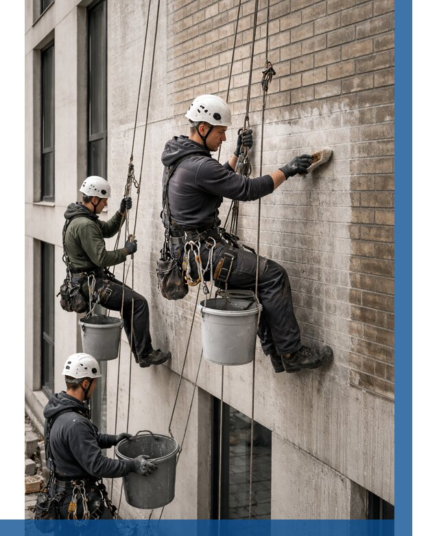 Удаление высолов с фасада в Бердске от 260 р. | ВЫСОТНИК-Брд