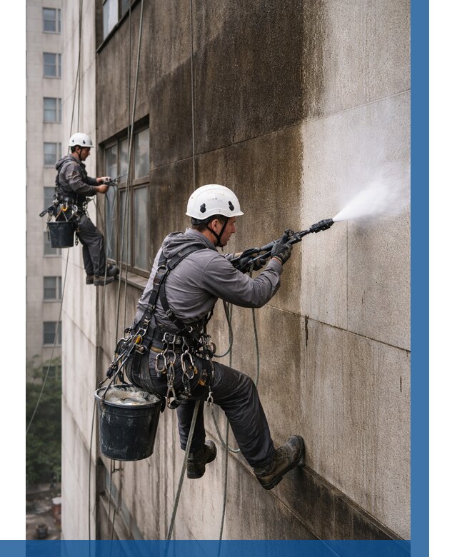 Очистка фасада от копоти в Бердске от 260 р. | ВЫСОТНИК-Брд