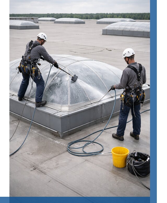 Мойка зенитных фонарей в Бердске, заказать от 4685 р. | ВЫСОТНИК-Брд