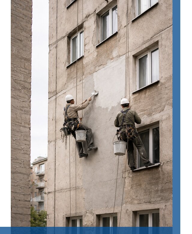 Косметический ремонт фасада в Бердске от 1145 р. | ВЫСОТНИК-Брд