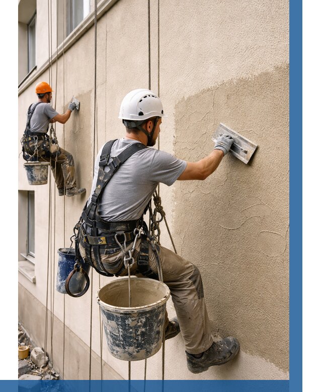 Декоративная штукатурка фасада в Бердске от 1249 р. | ВЫСОТНИК-Брд