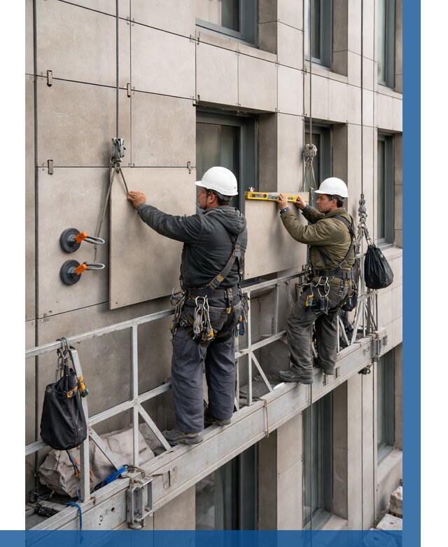 Монтаж керамогранита на фасад в Бердске от 2603 р. | ВЫСОТНИК-Брд