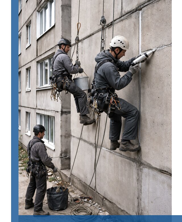 Герметизация межпанельных швов в Бердске с гарантией герметичности