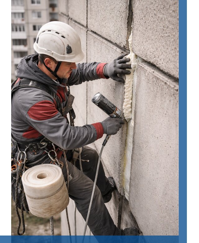 Утепление межпанельных швов в Бердске от 729 р. | ВЫСОТНИК-Брд