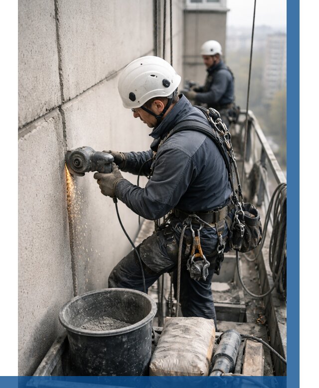 Штробление межпанельных швов в Бердске от 1249 р. | ВЫСОТНИК-Брд