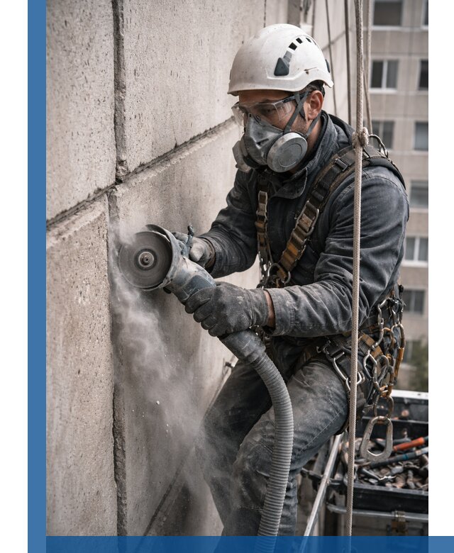 Штробление межпанельных швов в Бердске качественно и быстро