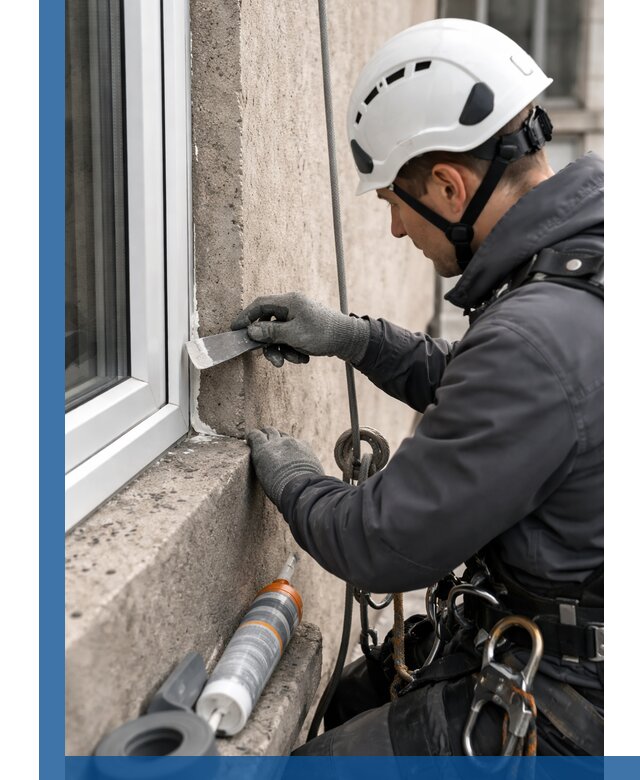 Герметизация монтажных швов окон в Бердске с гарантией качества