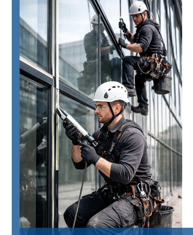 Герметизация витражных швов в Бердске для зданий и фасадов