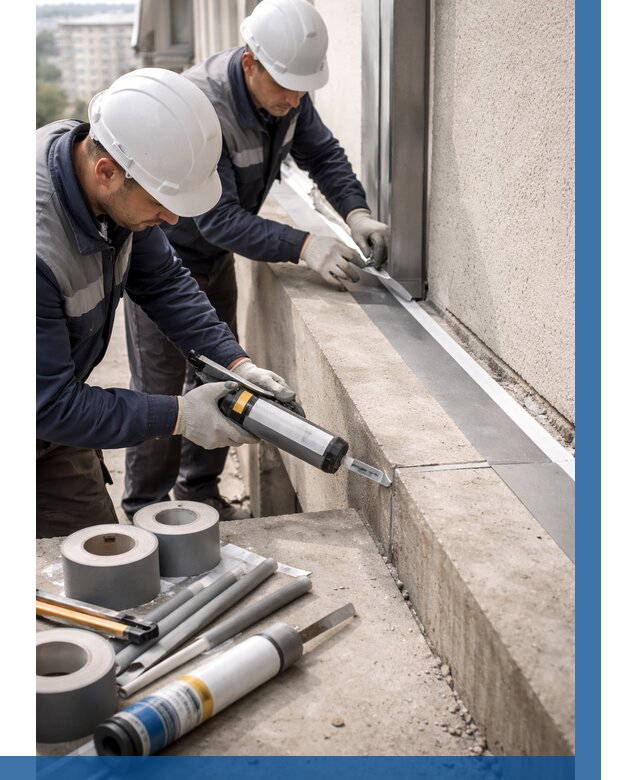 Герметизация примыкания балкона в Бердске от 4685 р. | ВЫСОТНИК-Брд