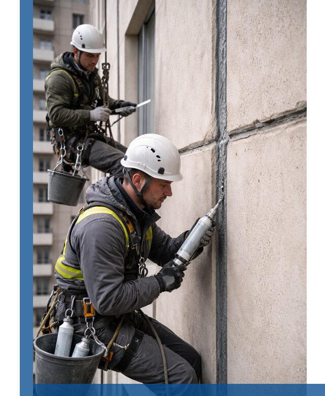 Герметизация деформационных швов фасада в Бердске качественно