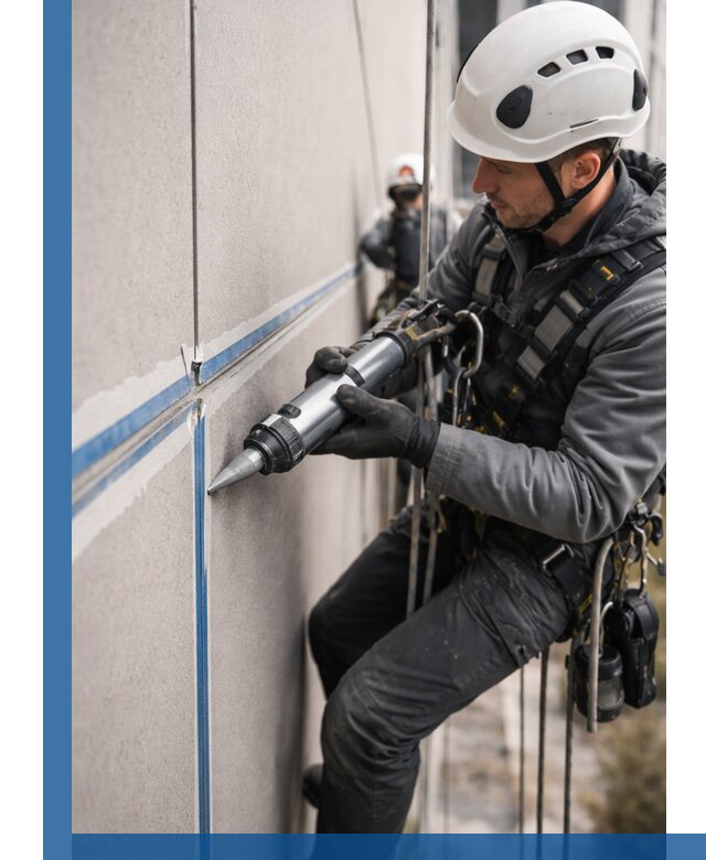 Герметизация стыков фасадных панелей в Бердске качественно и быстро