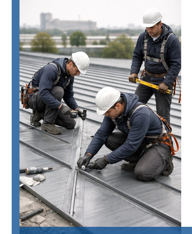 Ремонт фальцевой кровли в Бердске срочно и качественно