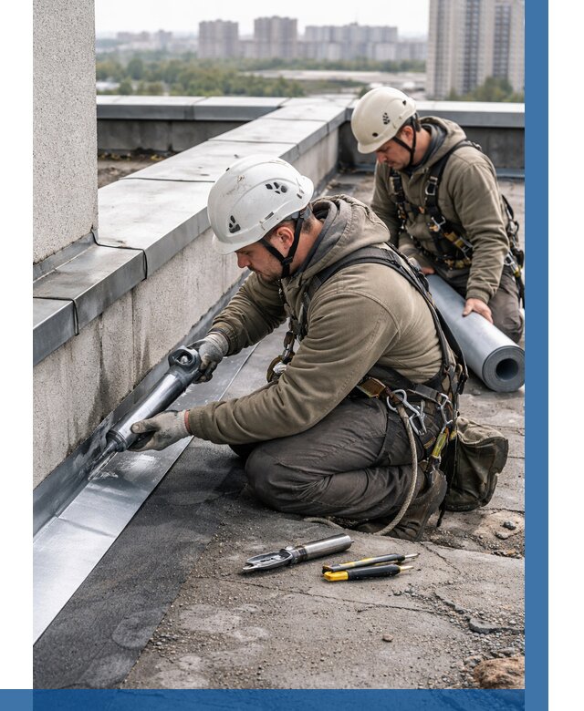 Ремонт кровельных примыканий в Бердске от 1249 р. | ВЫСОТНИК-Брд