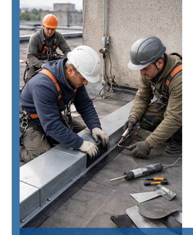 Ремонт кровельных примыканий в Бердске профессионально