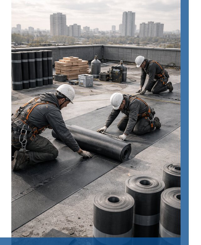 Монтаж мягкой кровли под ключ в Бердске от 469 р. | ВЫСОТНИК-Брд