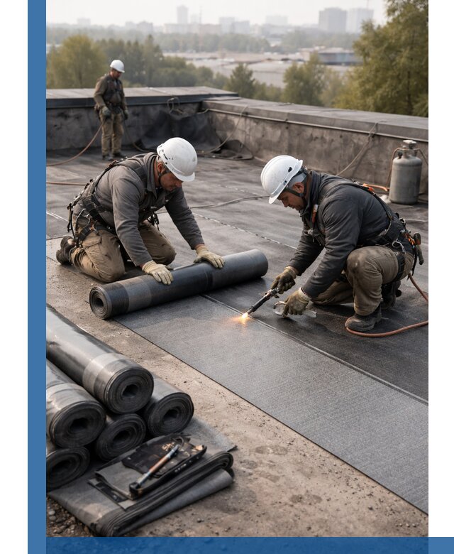 Монтаж мягкой кровли в Бердске профессионально и надежно