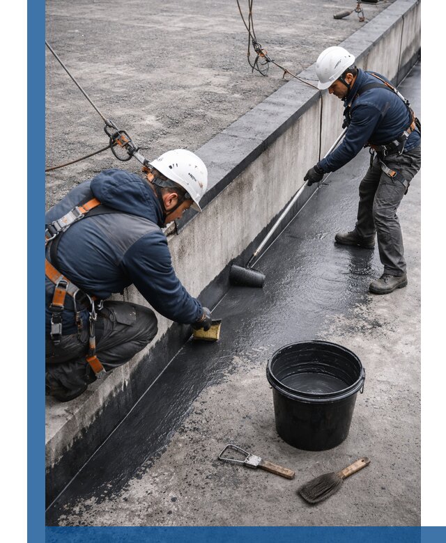 Гидроизоляция кровли жидкой резиной профессионально в Бердске