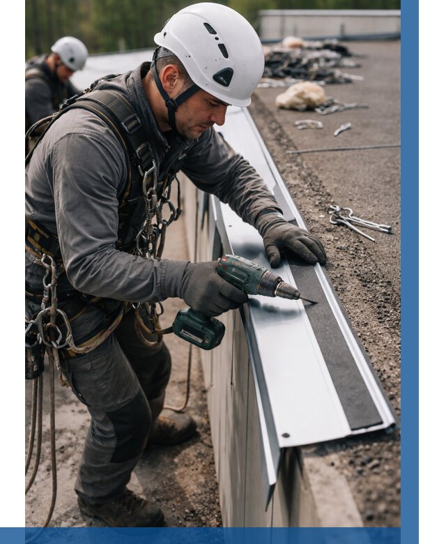 Монтаж капельника на кровле в Бердске от 312 р. | ВЫСОТНИК-Брд