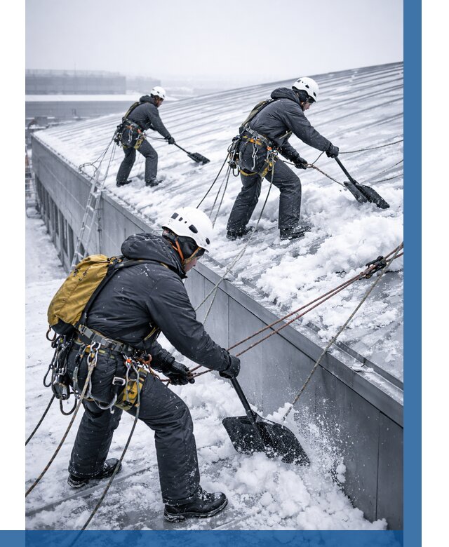 Очистка навесов от снега в Бердске от 4685 р. | ВЫСОТНИК-Брд