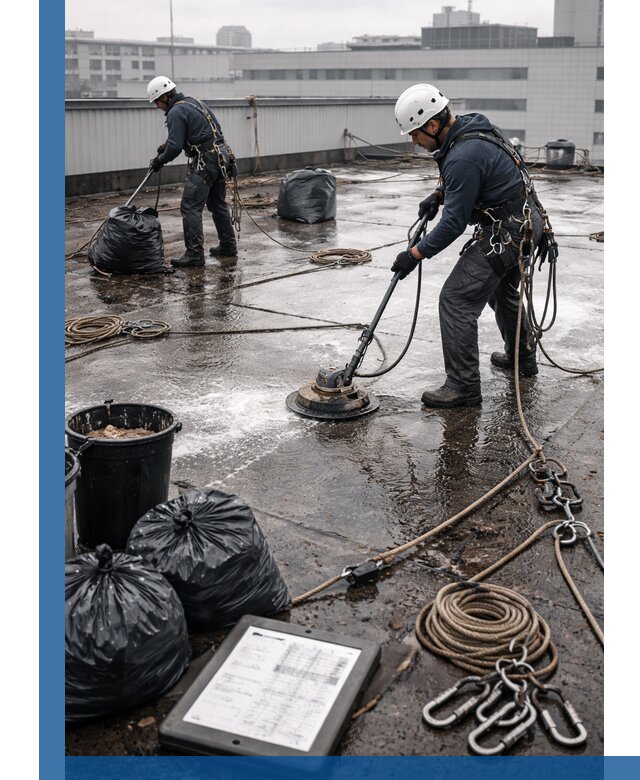 Плановая очистка кровли по графику в Бердске для безопасности