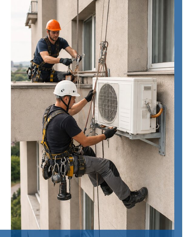 Монтаж внешнего блока кондиционера в Бердске от 6768 р. | ВЫСОТНИК-Брд