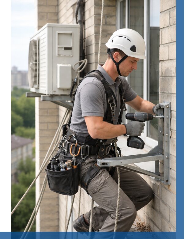 Установка кронштейнов кондиционера в Бердске от 3644 р. | ВЫСОТНИК-Брд