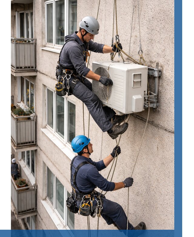 Перенос внешнего блока кондиционера в Бердске от 9371 р.| ВЫСОТНИК-Брд