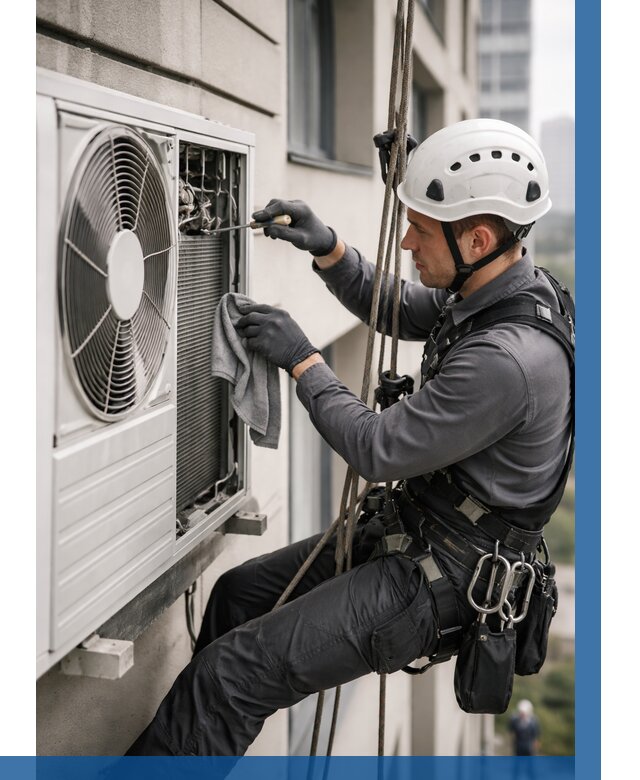 Обслуживание внешнего блока кондиционера в Бердске от 2811 р.ВЫСОТНИК-Брд