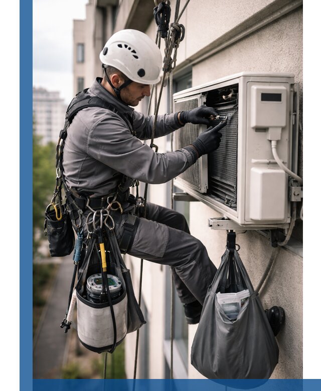 Обслуживание внешнего блока кондиционера в Бердске профессионально