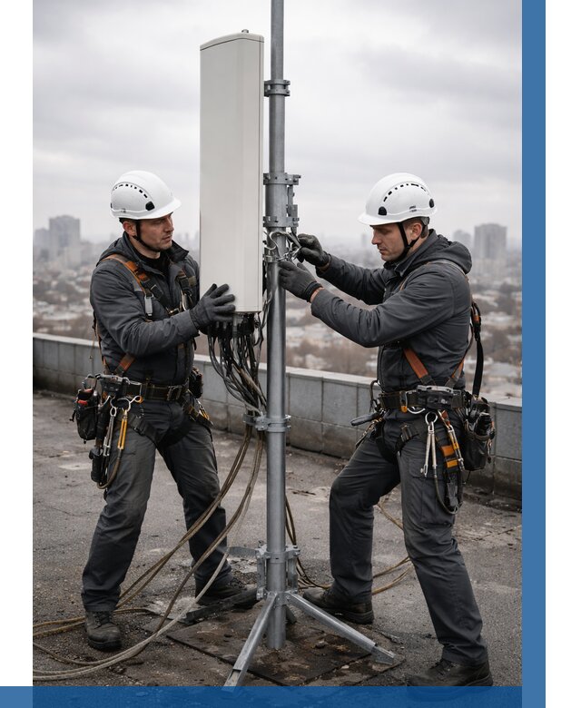 Монтаж антенн связи на крыше в Бердске от 8850 р. | ВЫСОТНИК-Брд