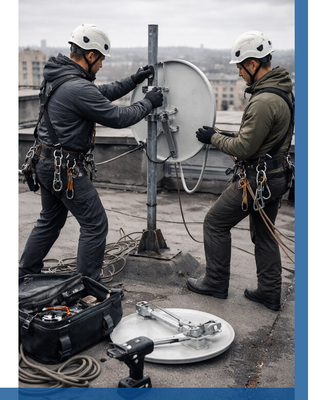 Демонтаж антенн на крыше в Бердске от 4685 р. | ВЫСОТНИК-Брд