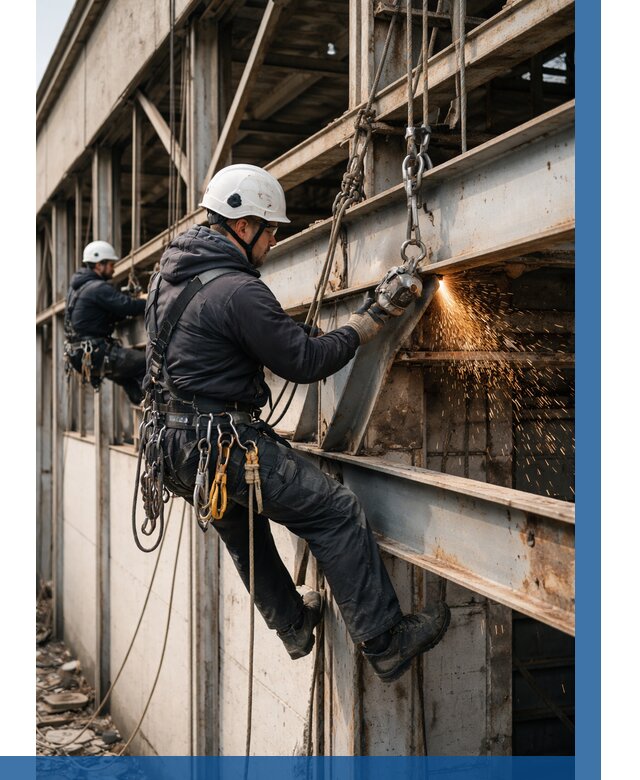 Демонтаж металлоконструкций на высоте в Бердске от 6768р. |ВЫСОТНИК-Брд