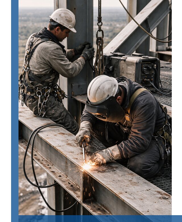 Высотные сварочные работы в Бердске для промышленных объектов