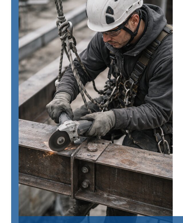 Резка металла на высоте в Бердске для зданий и конструкций