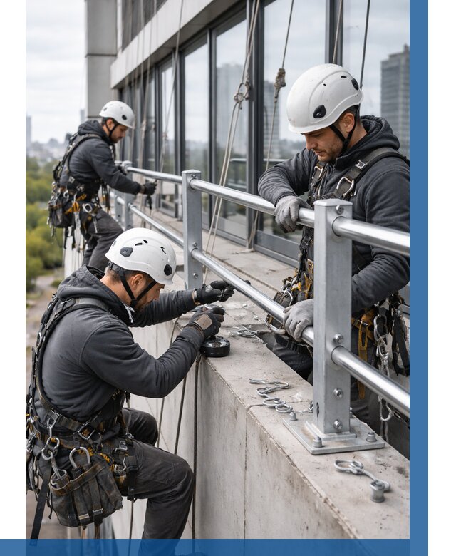 Монтаж ограждений на высоте в Бердске, от 1249 р. | ВЫСОТНИК-Брд