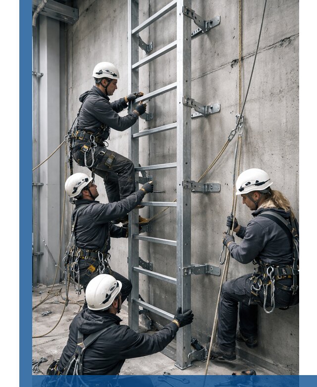 Монтаж металлических лестниц в Бердске под ключ со гарантией