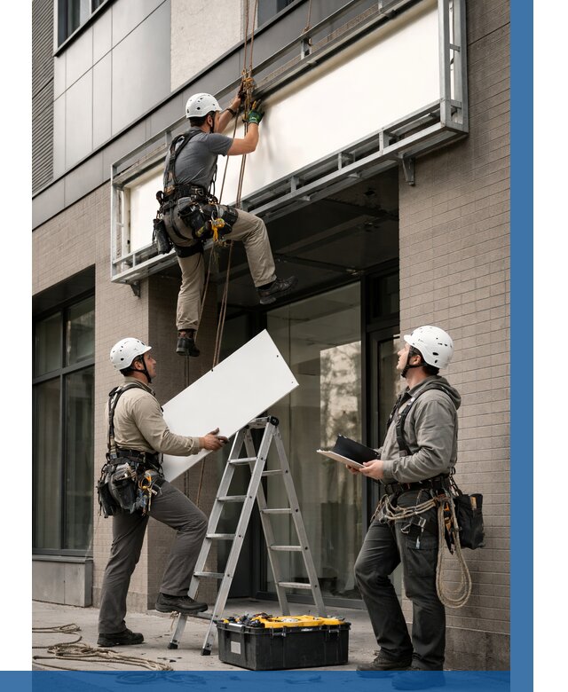 Монтаж светового короба в Бердске от 6768 р. | ВЫСОТНИК-Брд