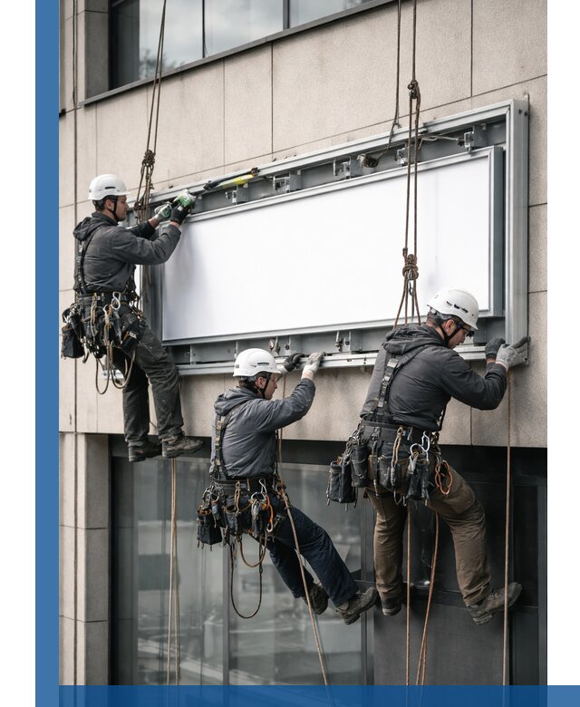 Профессиональный монтаж светового короба под ключ в Бердске