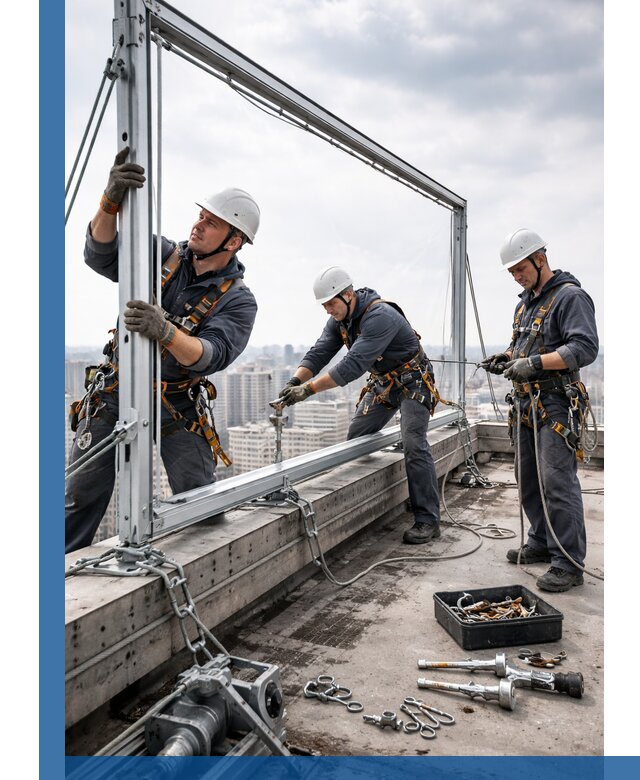 Монтаж крышных рекламных конструкций под ключ в Бердске