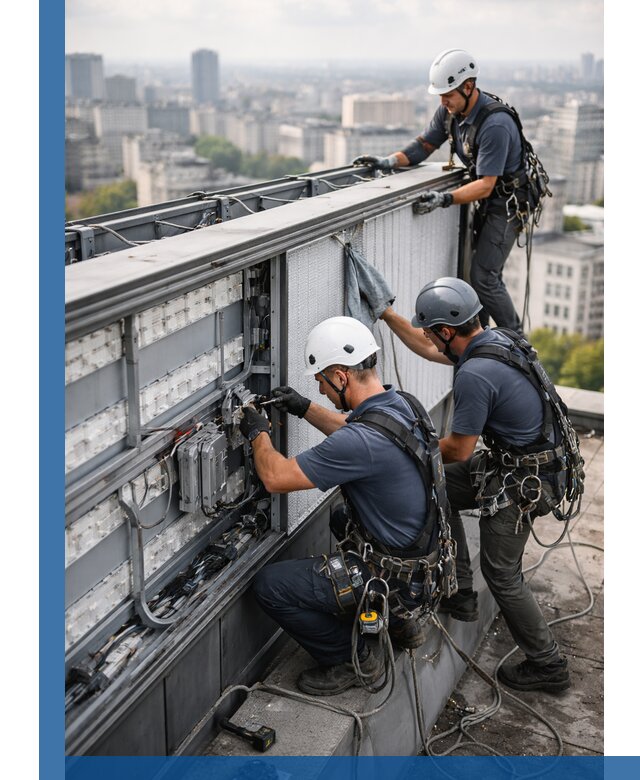 Профессиональное обслуживание крышной рекламы в Бердске под ключ