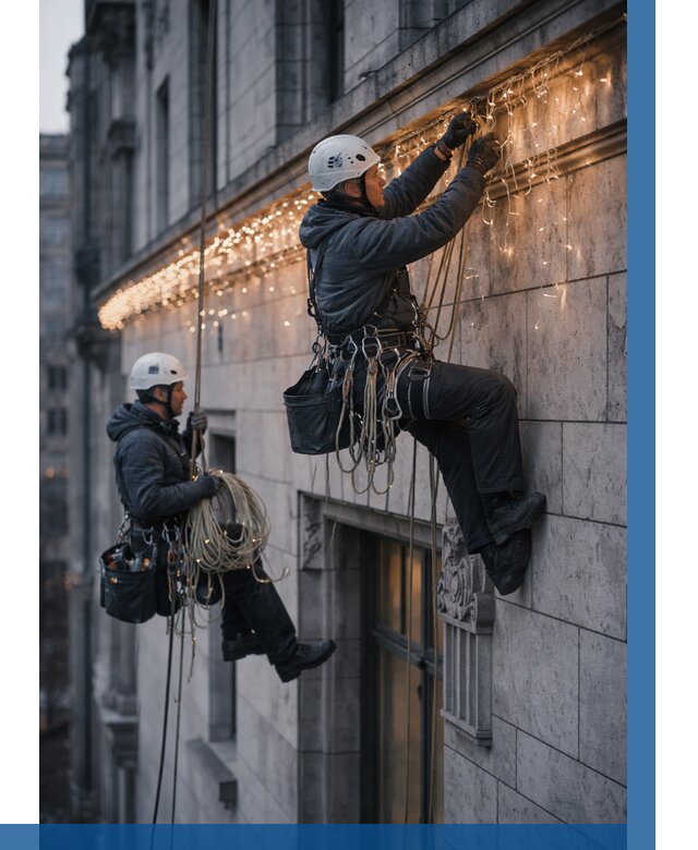 Монтаж новогодней иллюминации в Бердске от 8850 р. | ВЫСОТНИК-Брд