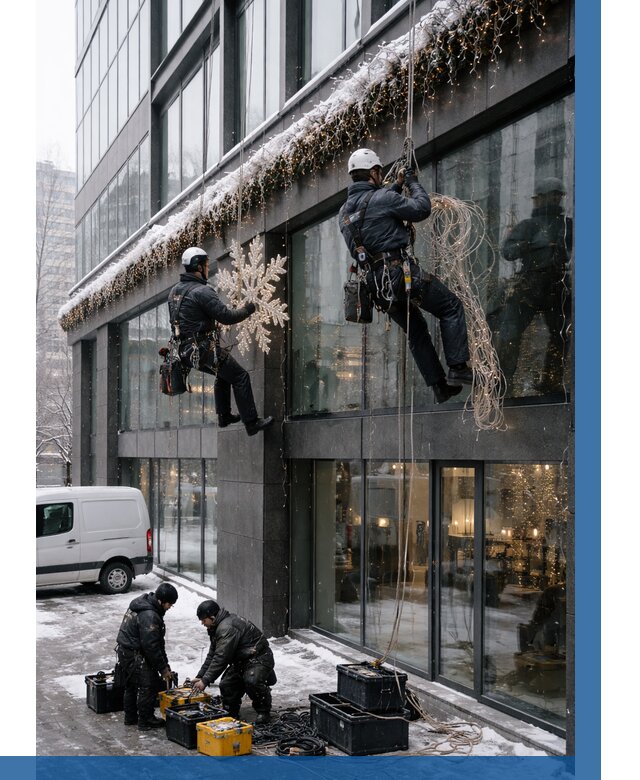 Демонтаж новогоднего оформления в Бердске от 5727 р. | ВЫСОТНИК-Брд