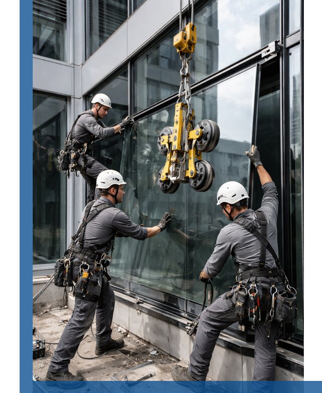 Структурное остекление фасадов в Бердске монтаж и обслуживание