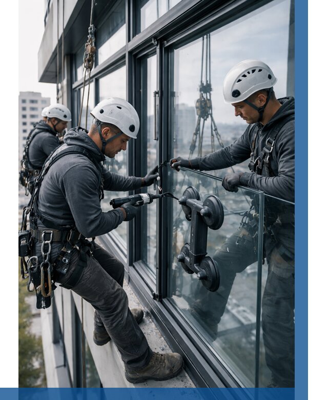 Витражное остекление зданий в Бердске от 3644 р. | ВЫСОТНИК-Брд