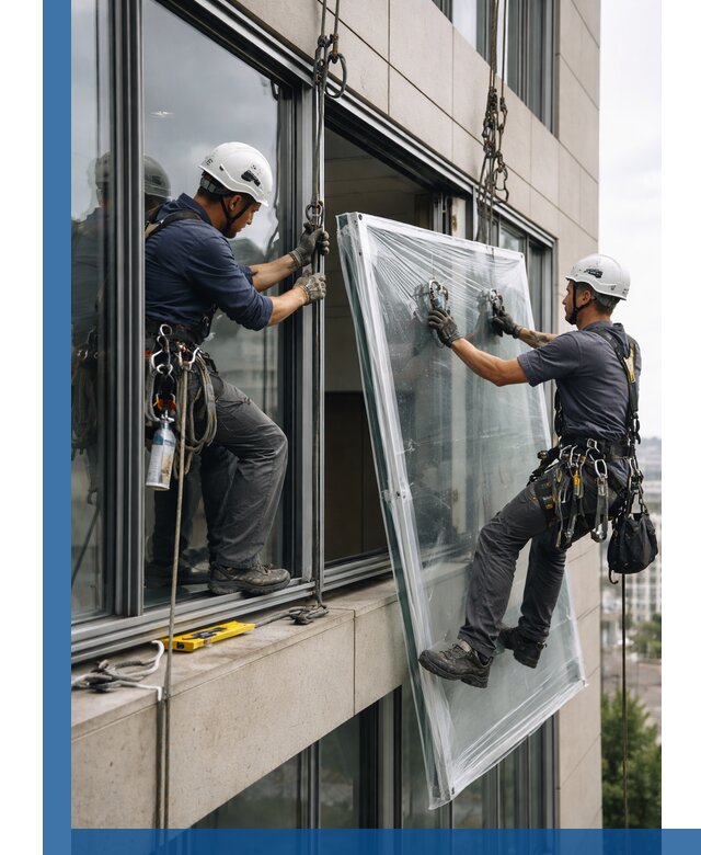 Профессиональная замена стекла в витраже в Бердске с гарантией